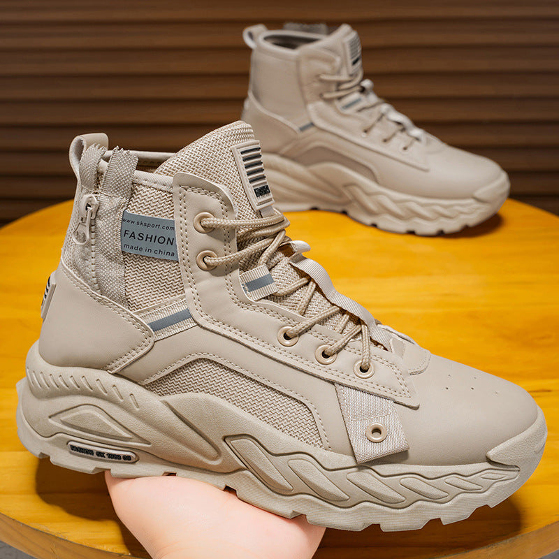 Damen Schnürstiefel Hohe Absätze Rutschfest Stylisch Schwarz