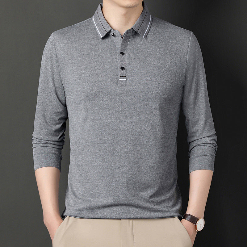 Herren Langarm Polo Hemd Modern Slimfit
