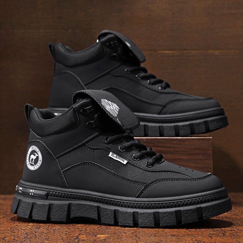 Damen Stiefel High-Top Robust mit verstärkter Sohle Winter