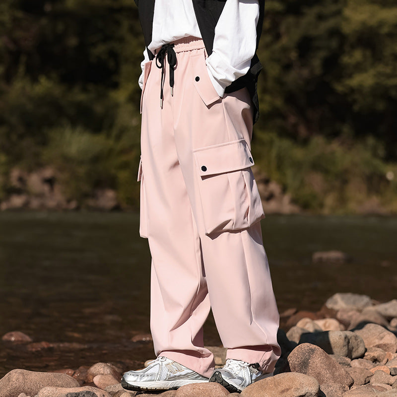 Herren Damen Cargo Hose Bequem Vieltaschig Lässig