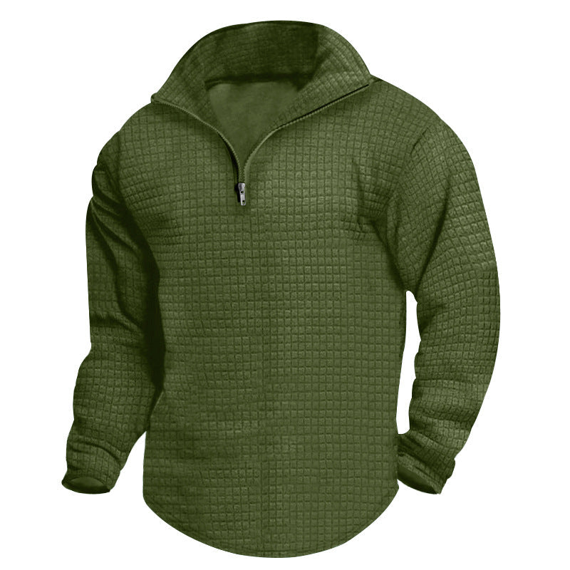 Herren Fleece Sweatshirt Reißverschluss Warm Hochwertig