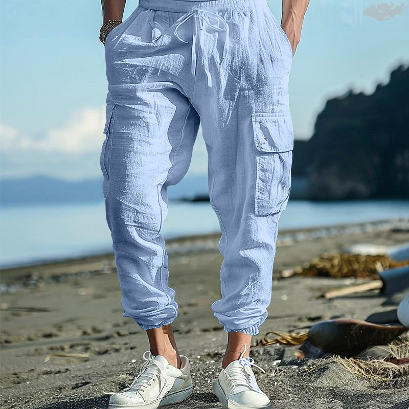 Herren Cargo-Hose Lässig Bequem Mit Taschen