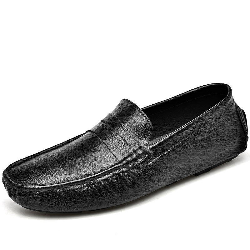 Damen Mokassins Leder Bequem Flexibel