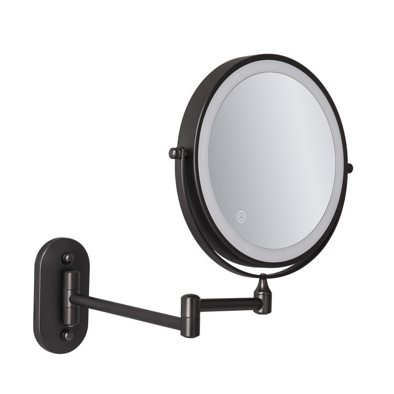 Wandspiegel Rasier Spiegel LED Beleuchtung 360° Drehbar Vergrößerung 1X/10X