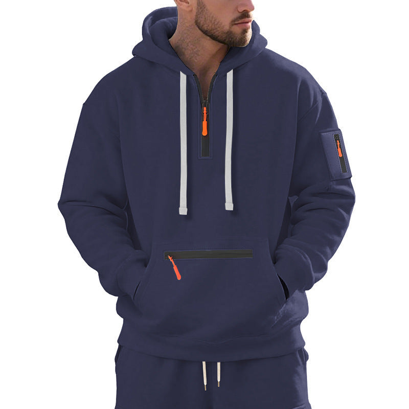 Herren Kapuzenpullover Modern Reißverschluss Trendig