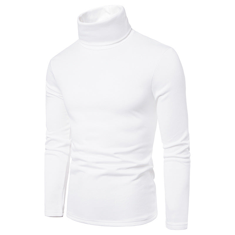 Herren Rollkragenpullover Modern Baumwollmix Slim Fit