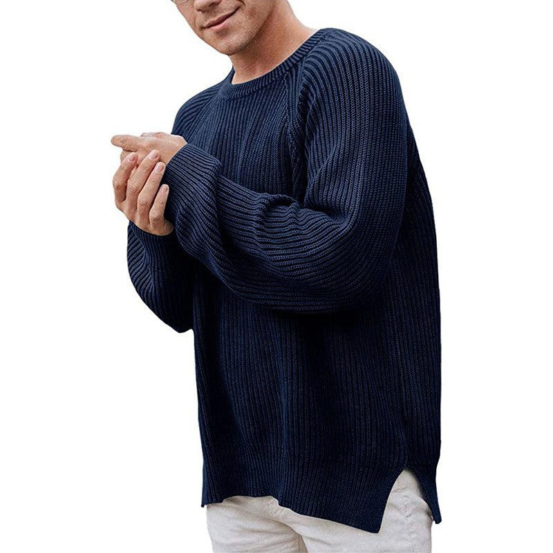 Herren Strickpullover Modern mit Struktur Optik und Eleganz