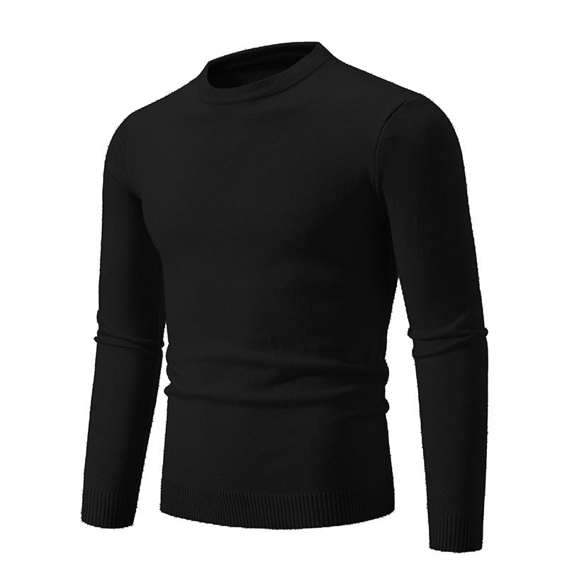 Herren Pullover Rundhals Weich Strick Klassisch