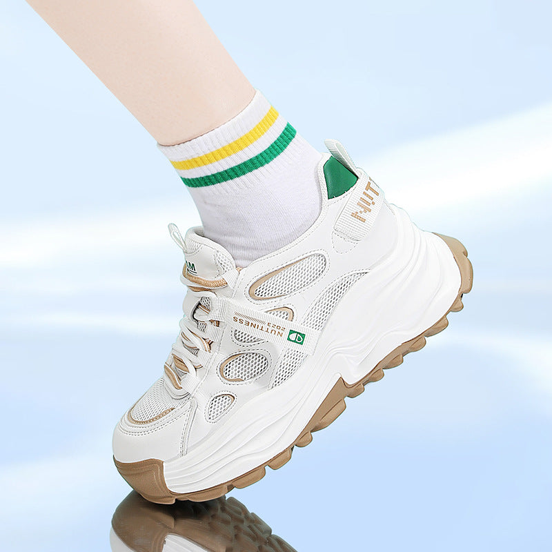 Damen Sneaker Chunky Atmungsaktiv Komfort Schuhe