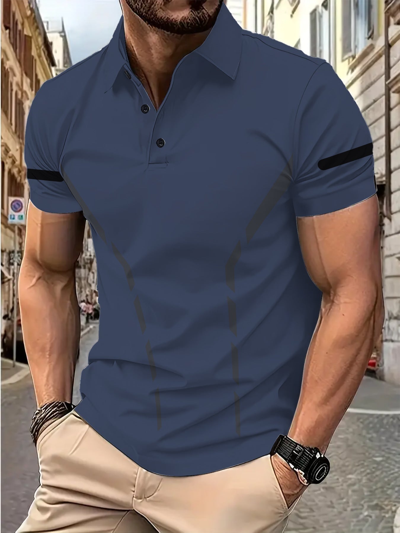 Herren Poloshirt Sportlich Modern Schnitt Berlin