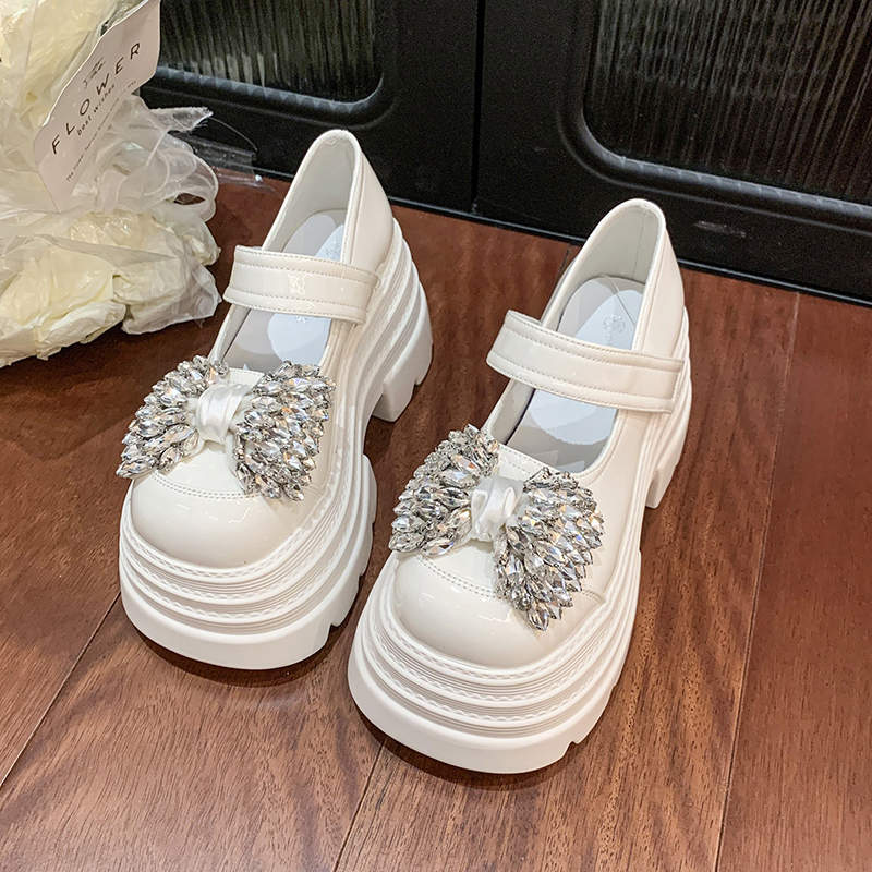 Damen Ballerinas Komfortabel Glitzer Schleife