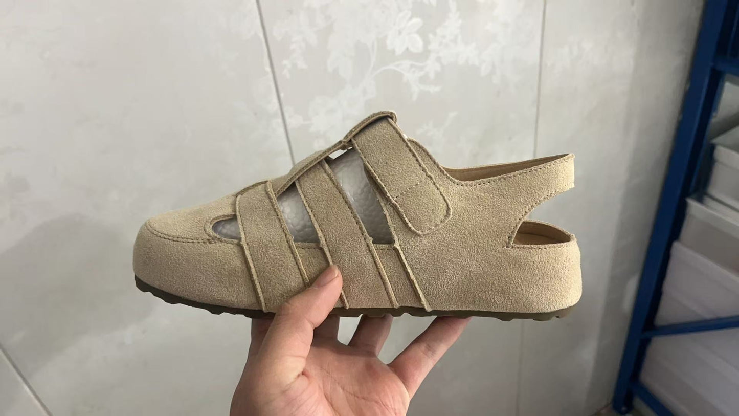 Damen Sandalen Wildleder Riemen Modern