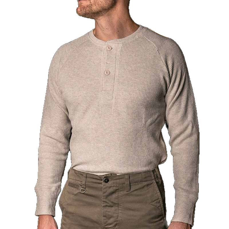 Herren Pullover Rippstrick Hochwertig Knopfleiste Modern