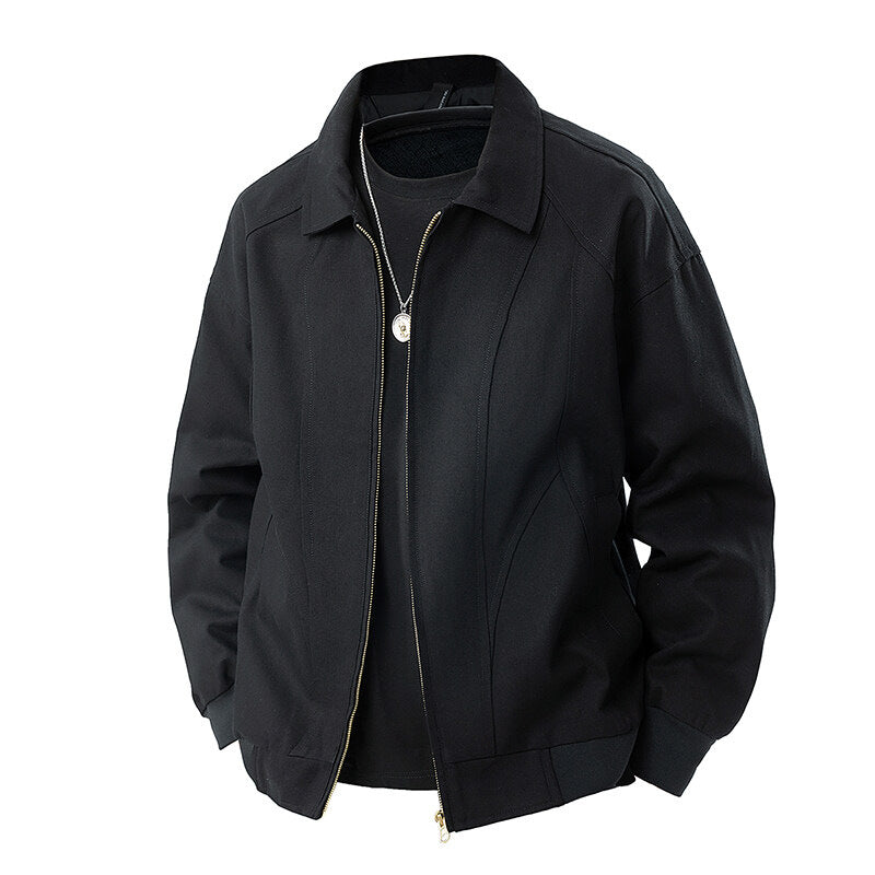 Herren Übergangsjacke Lässig Modern mit Stehkragen und Taschen