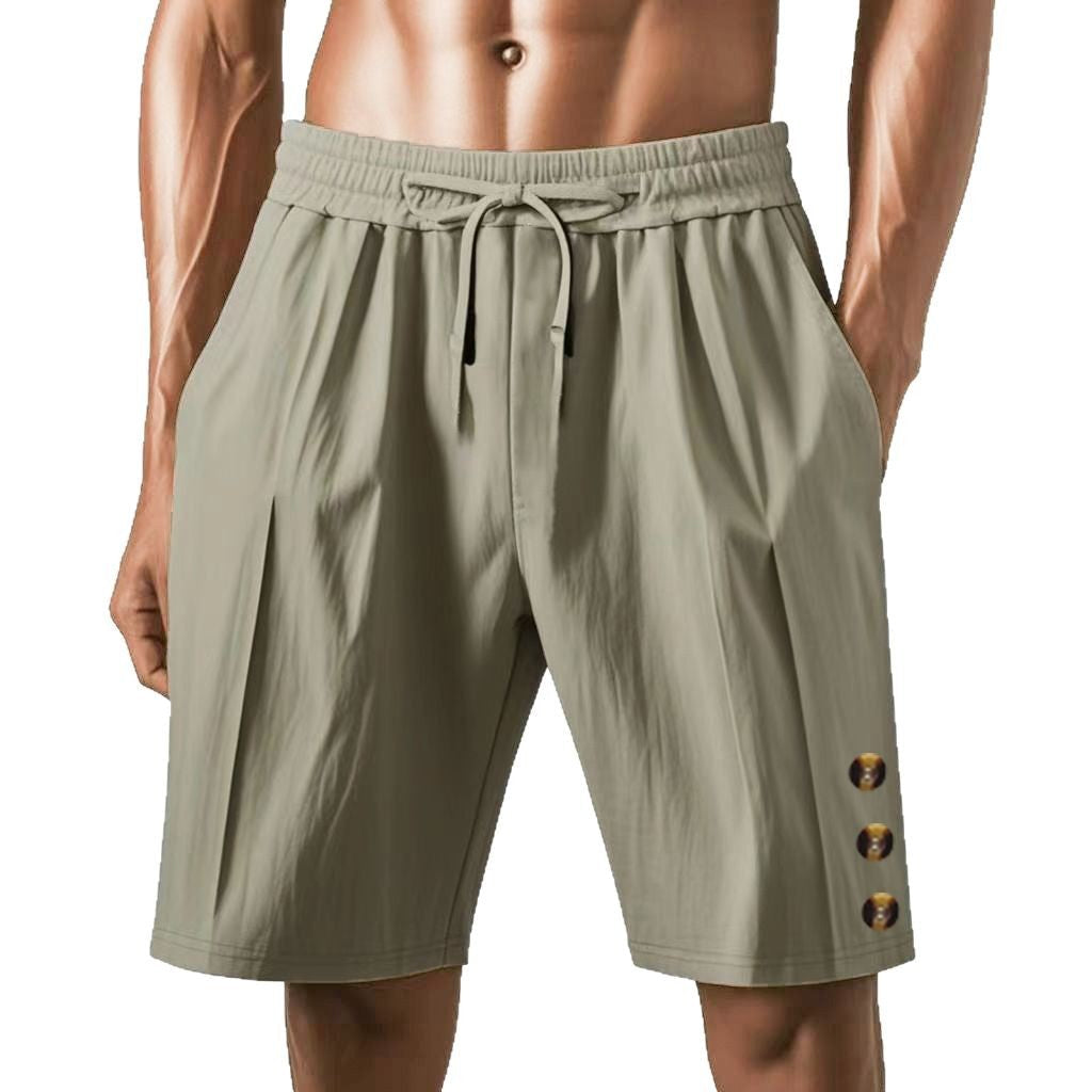 Herren Strandshorts atmungsaktiv mit elastischem Bund und Knöpfen