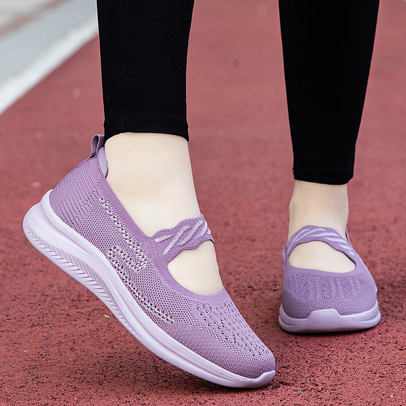Damen Fitnessschuhe Atmungsaktiv Elastisch Laufschuhe Sportmodell