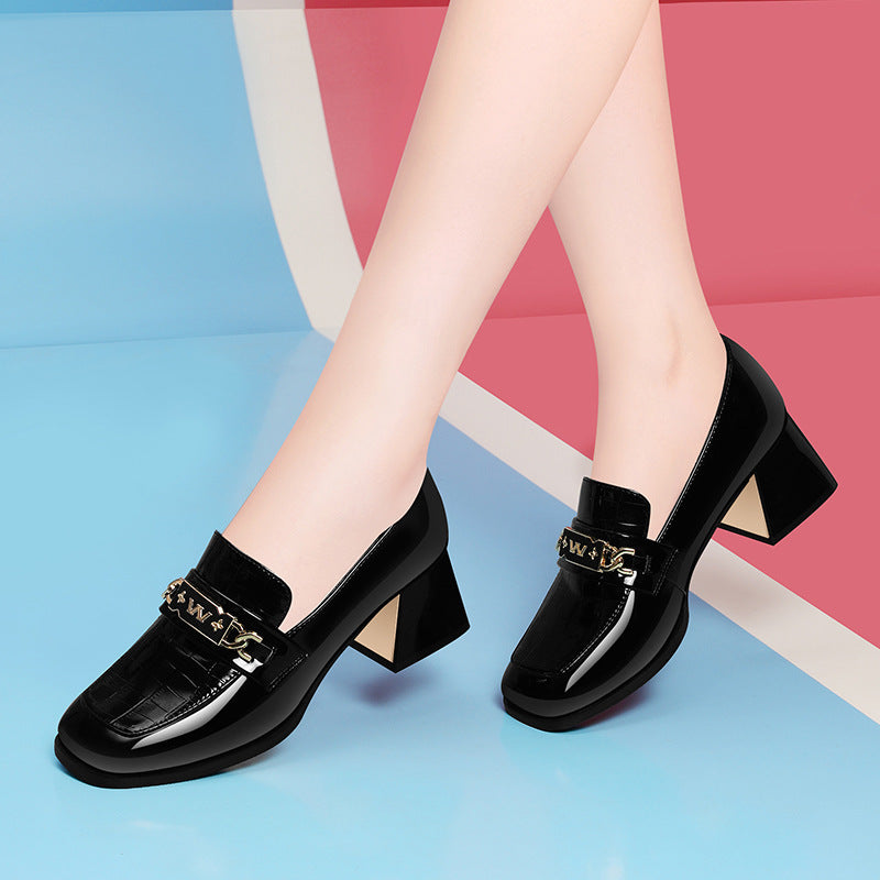 Damen Absatzschuhe Elegante Riemen Schuhe Bequem
