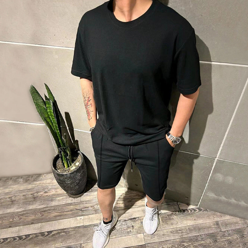 Männer Sportoutfit Lässig Freizeit Shorts Oberteil Berlin