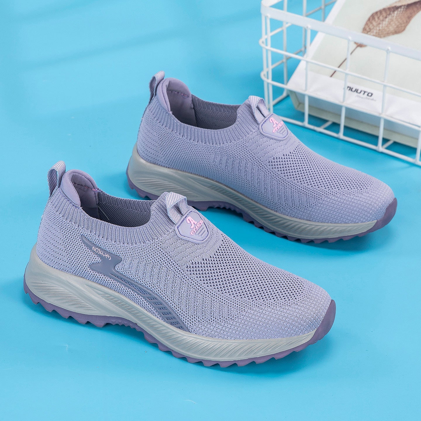 Damen Sneaker Atmungsaktiv Komfortabel mit Weichsohle