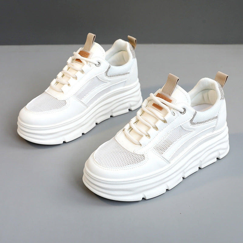 Damen Sneaker Chunky Plateau atmungsaktiv Modern