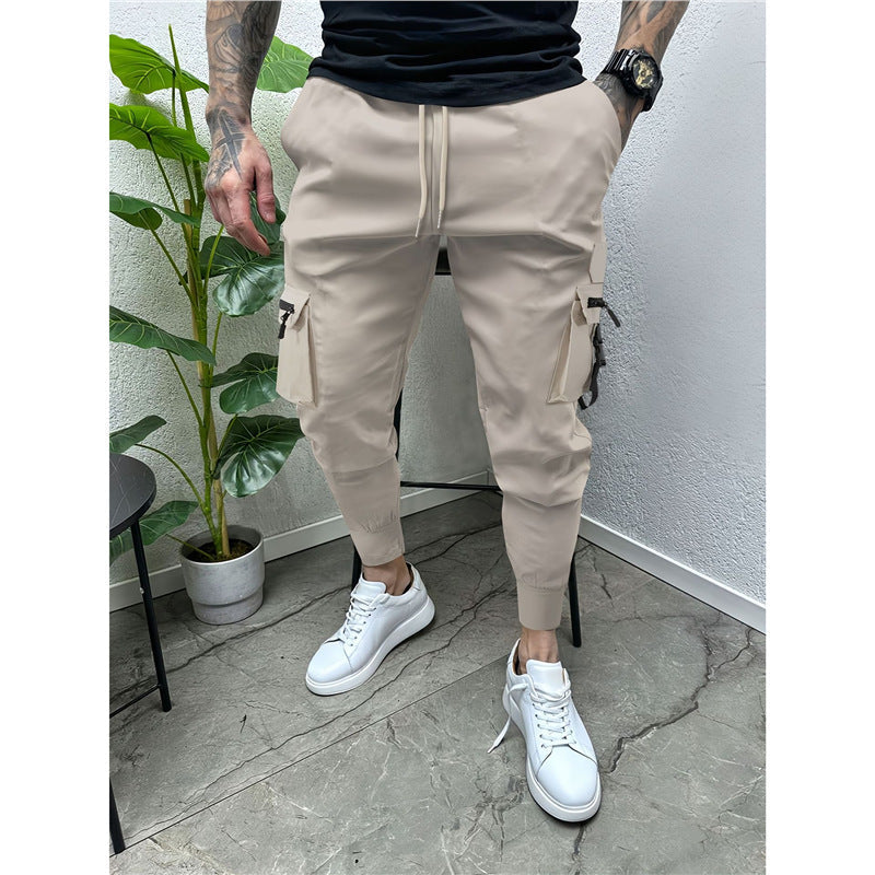 Herren Cargo-Jogginghose Modern Elastisch Mit Taschen