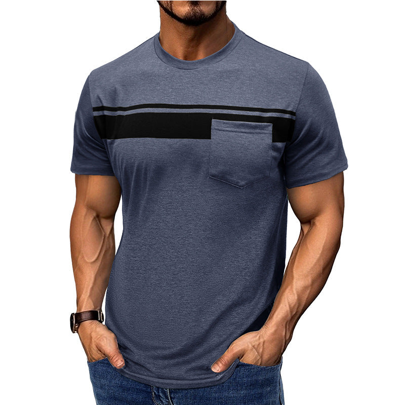 Herren Kurzarmshirt mit Brusttasche Modern Style
