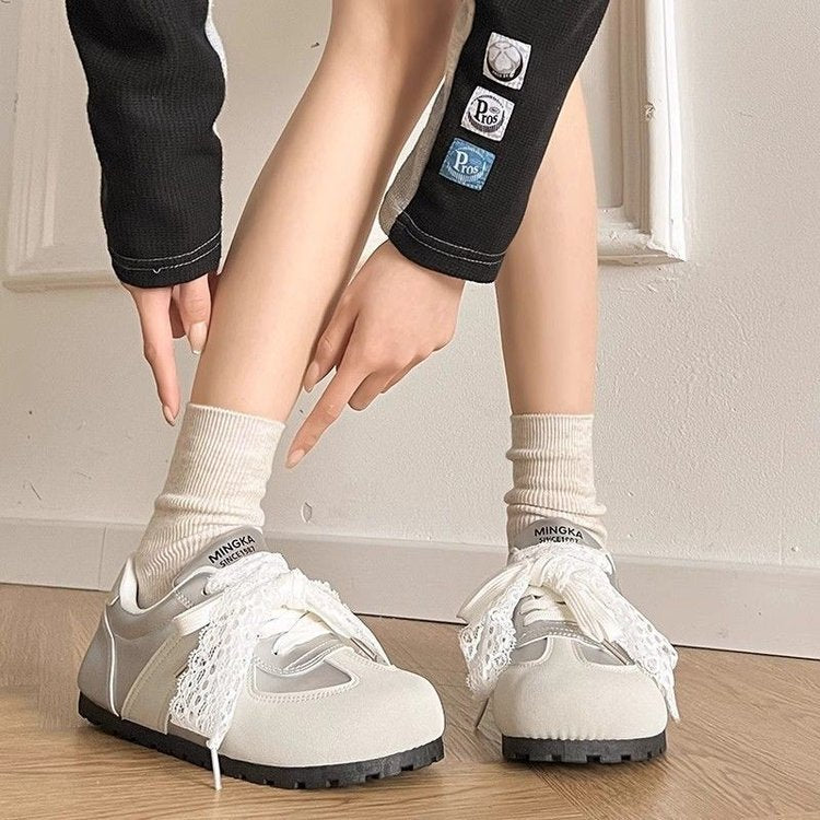 Damen Sneaker Weiche Komfort Schnürschuhe Frauen Sport