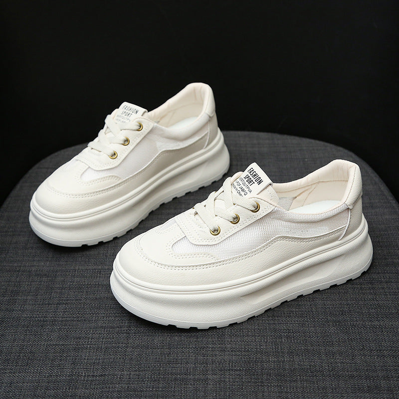 Damen Sneaker Sportlich Trendy Weiße Schuhe
