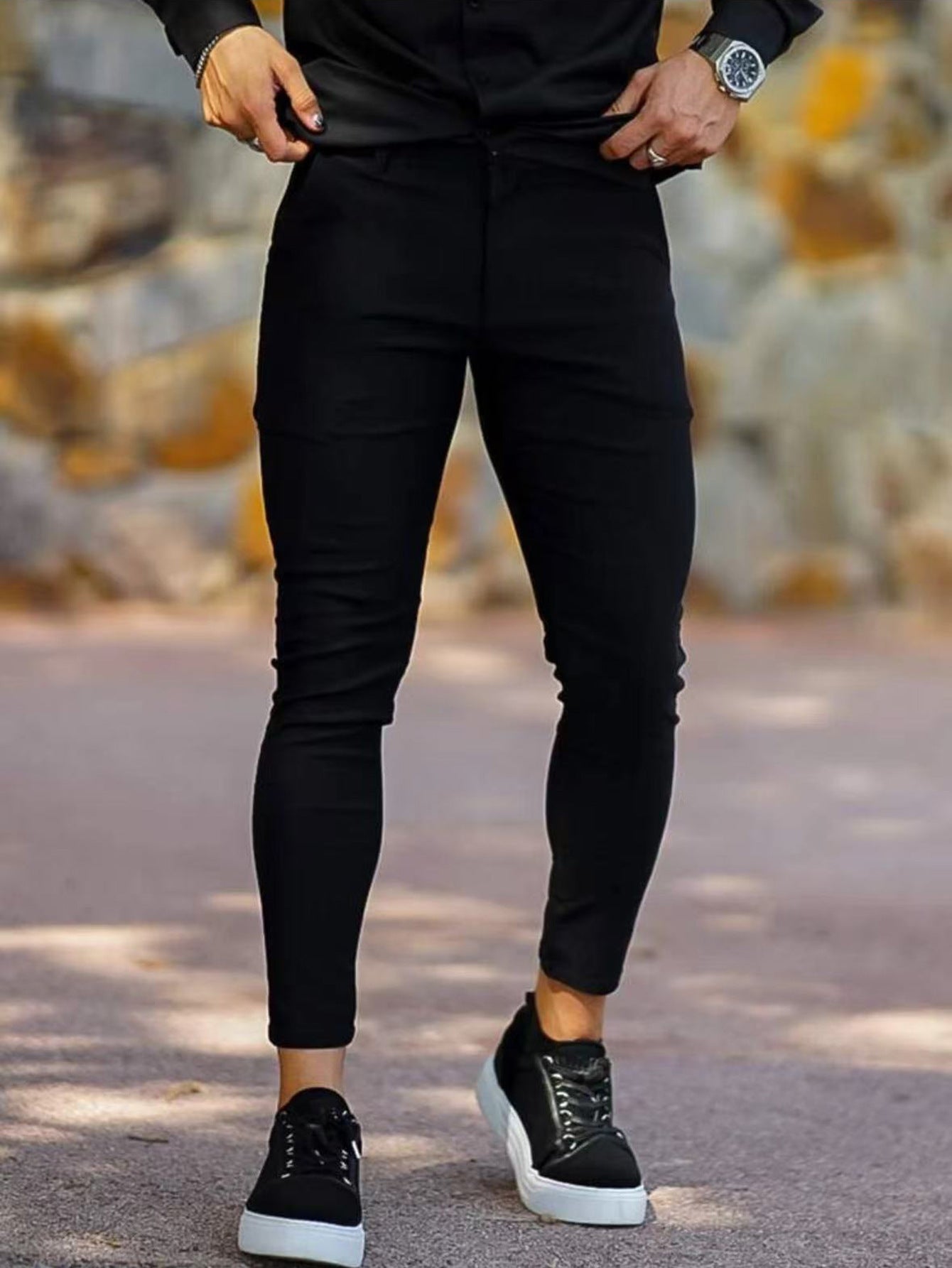 Herren Chinos Slim Fit Elegant Berlin