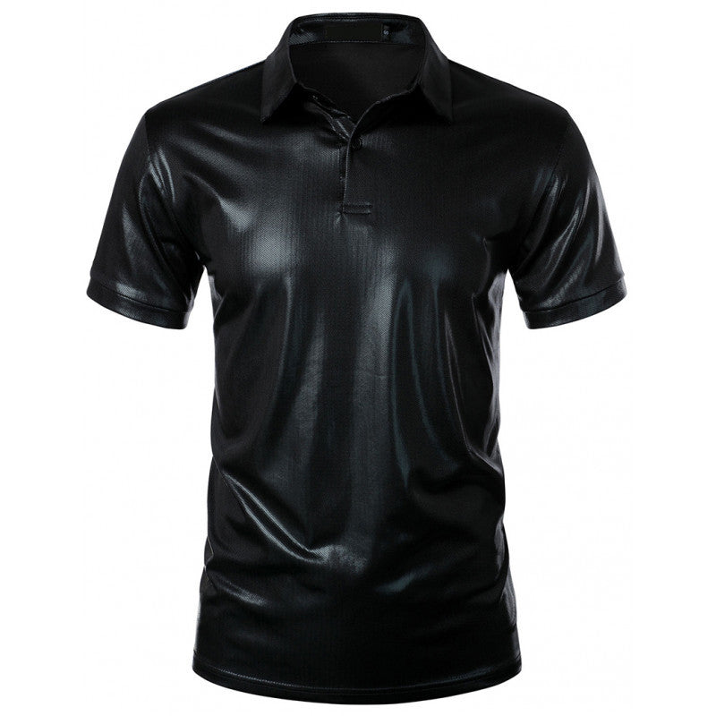 Herren Sport Polo-Shirt atmungsaktiv Glänzend Modern