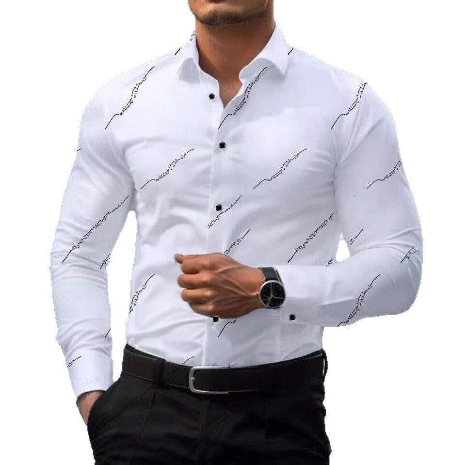 Herren Hemden Elegant mit Trend Druck Modern