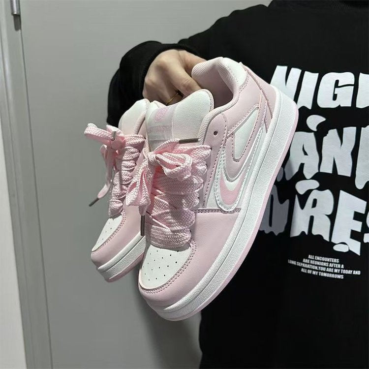 Damen Sneaker Bequem Schnürsenkel Weich