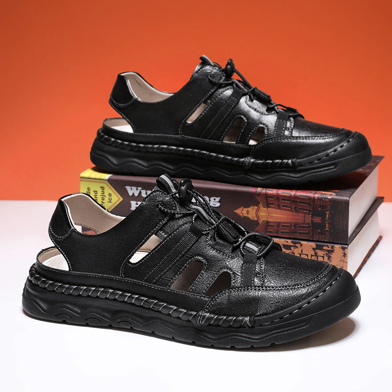 Herren Sandalen mit Verstellbarem Riemen Bequem Sommer