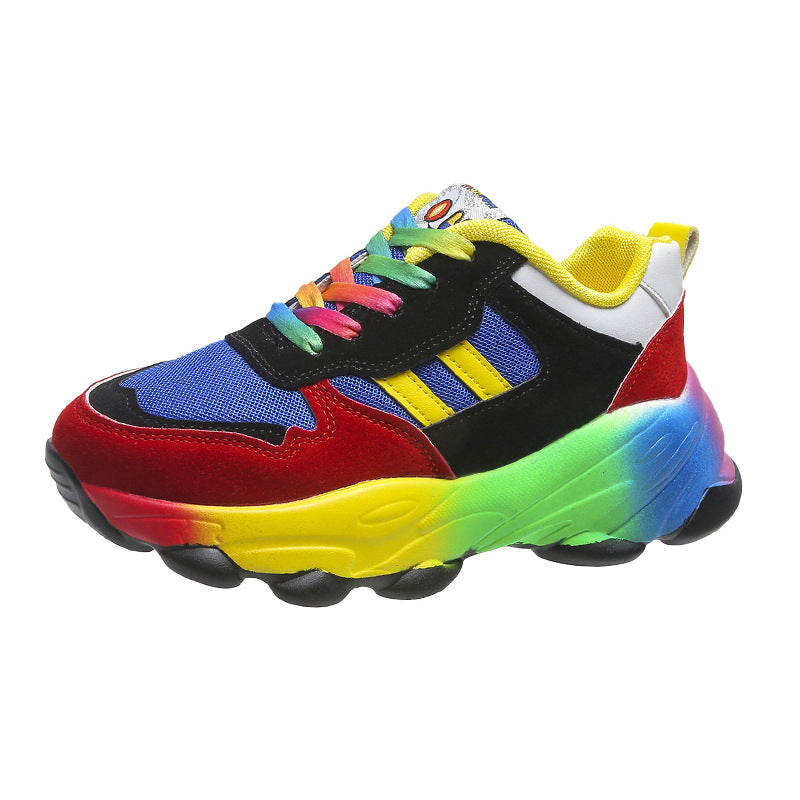 Damen Sneaker Bunt Sportlich Atmungsaktiv