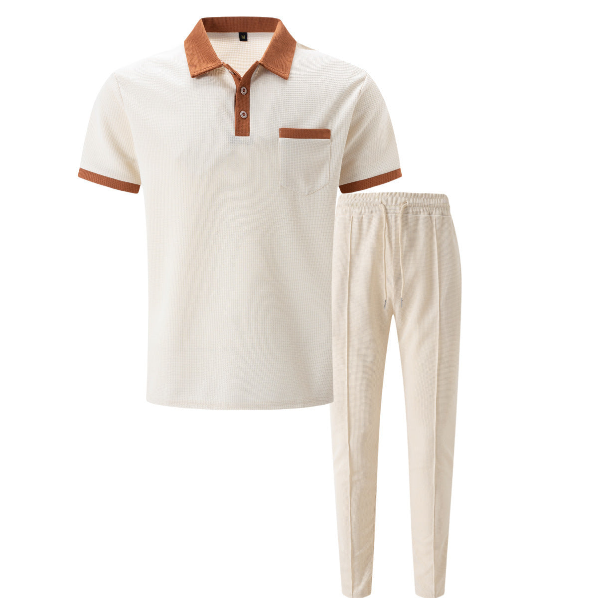 Herren Freizeit-Set atmungsaktiv Modern mit Knopfleiste