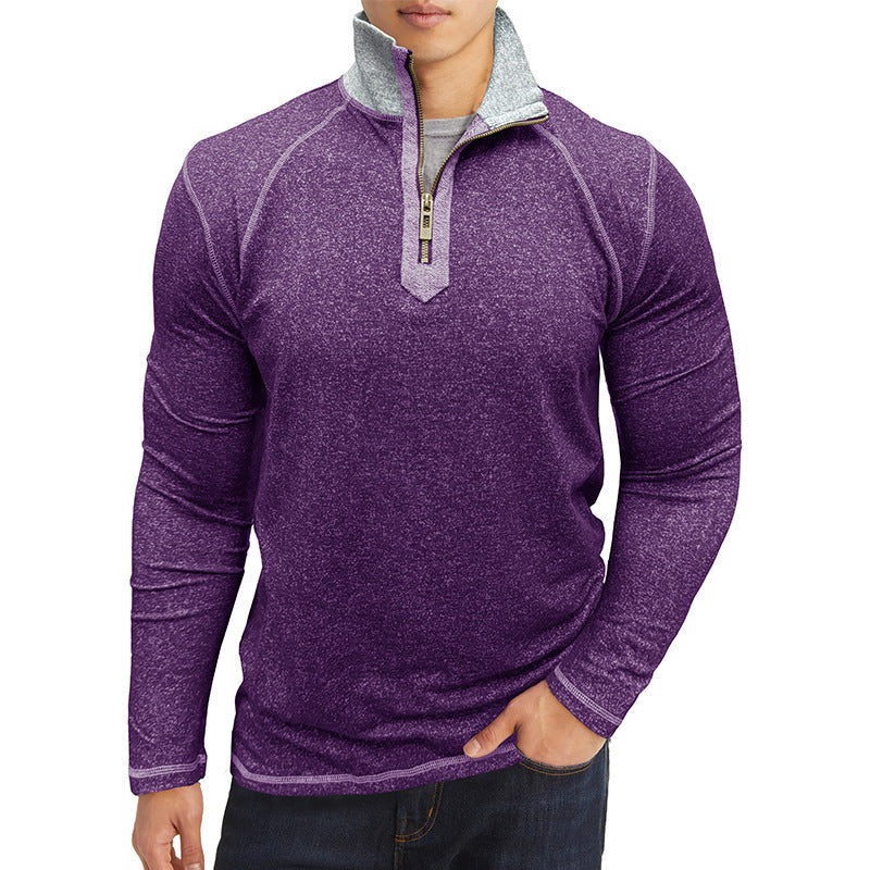 Herren Funktionspullover Stehkragen Thermo Soft