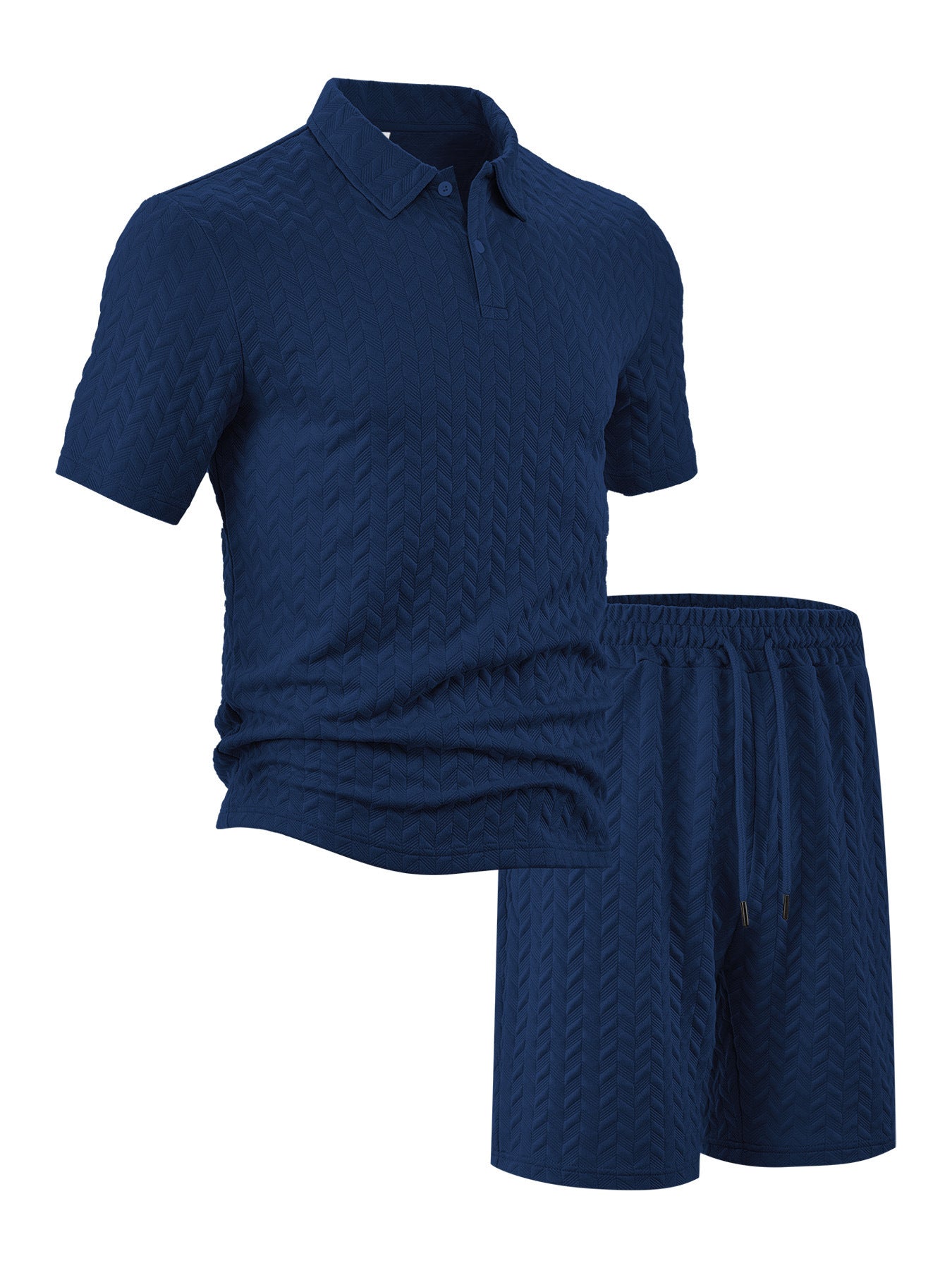 Herren Sport Set Polo Shirt und Shorts Freizeit