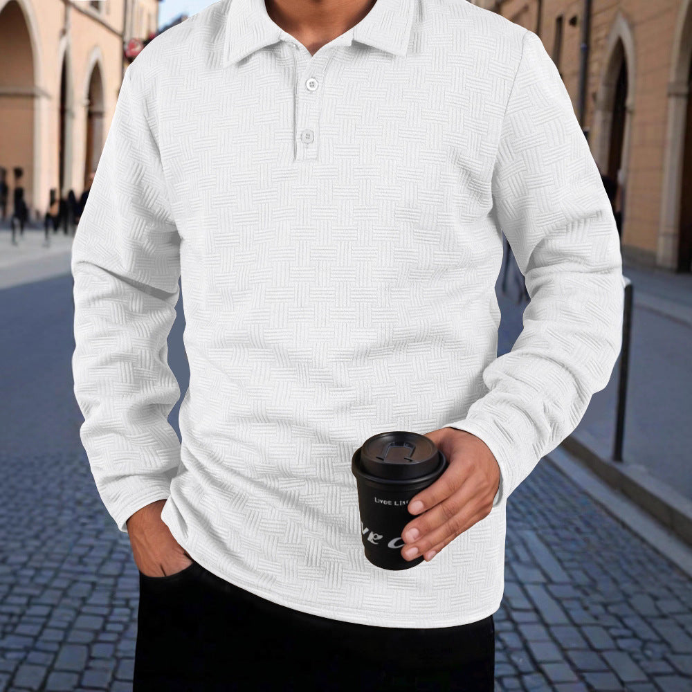Herren Polo Hemd Langarm Modern Berlin Style