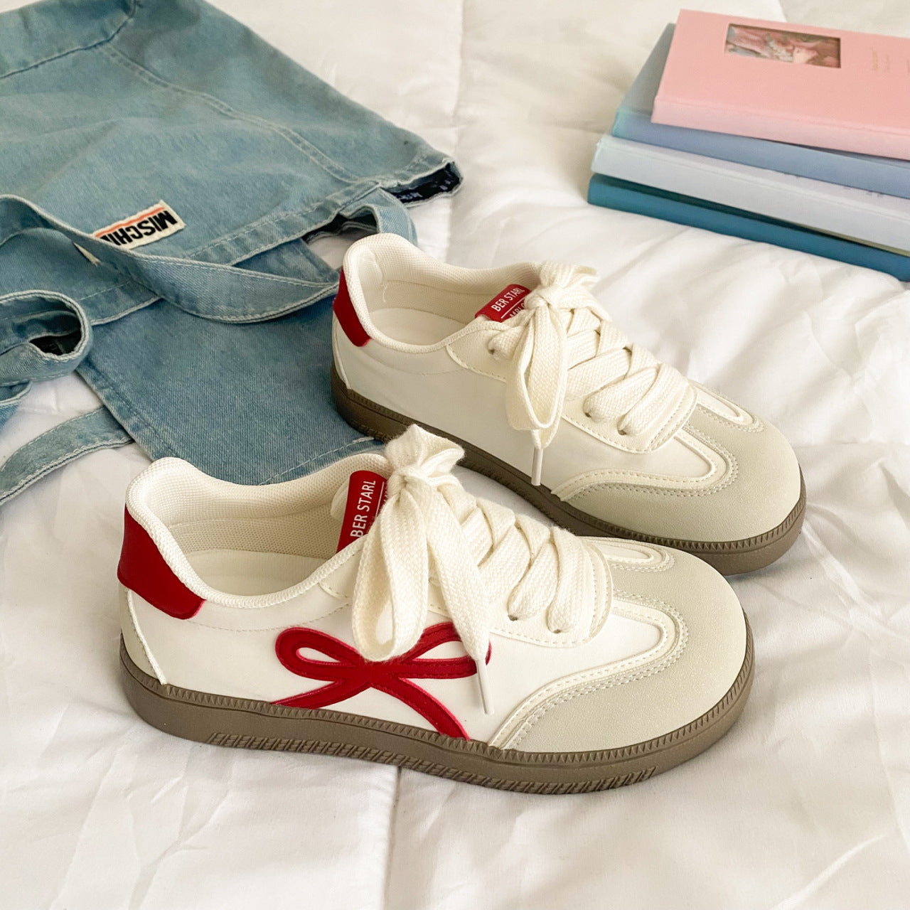 Damen Sneaker Retro-Style Sportlich Komfortabel