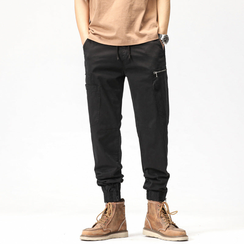 Herren Cargo-Hose Elastisch Vieltaschen Bequem