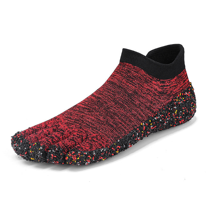 Damen Zehenschuhe Rutschfest Flexibel Gummisohle Grippmuster