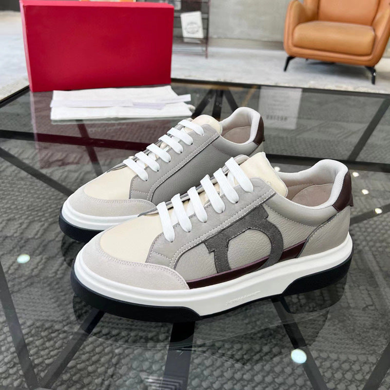 Damen Sneaker Sportlich Lederschuhe Trendy Modell