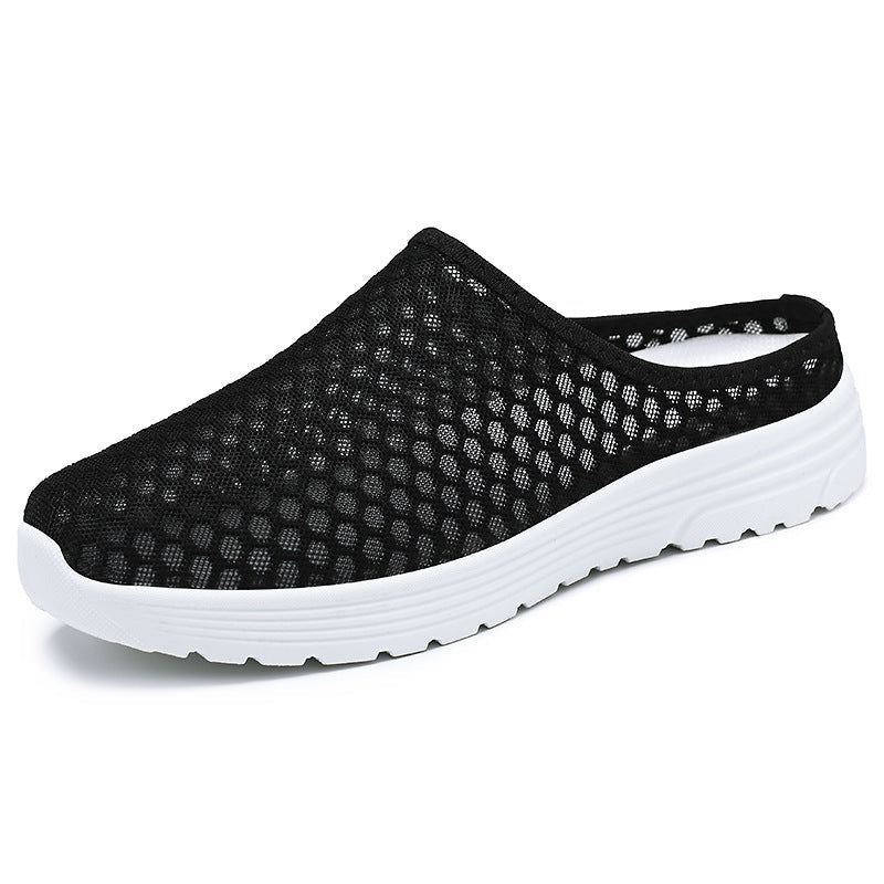 Damen Pantoletten Atmungsaktiv Freizeit Schuhe Netzoptik