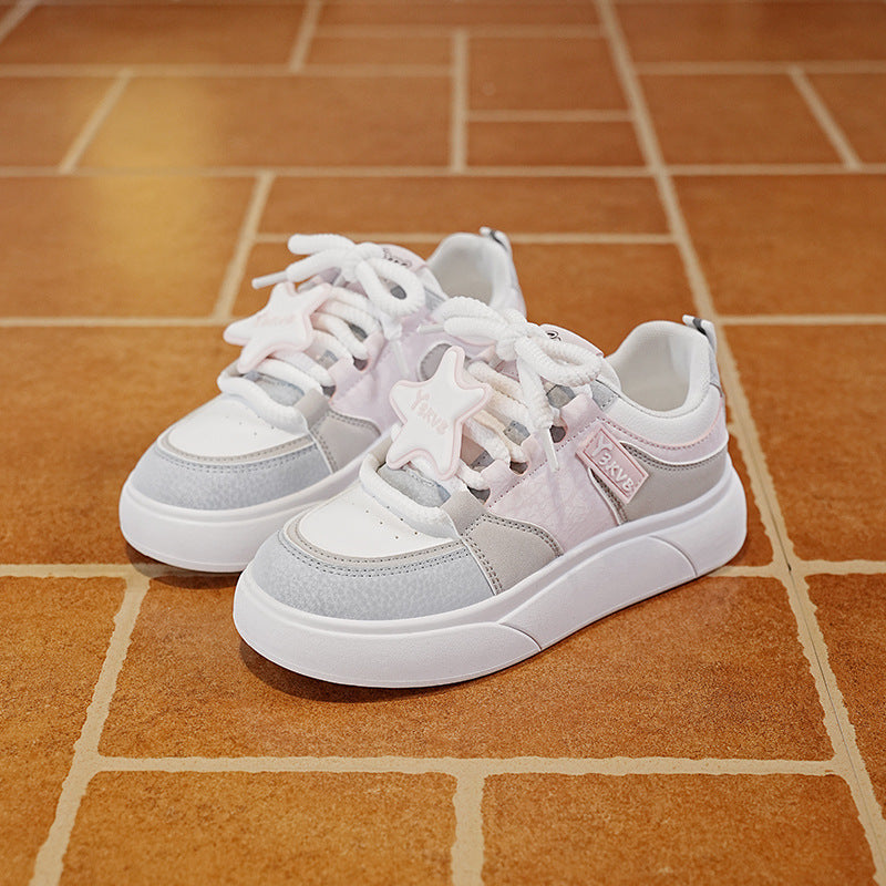 Damen Sneaker Sportlich Dekorativ Weiße Frauen Schuhe