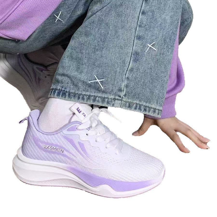 Damen Laufschuhe atmungsaktiv Mesh Sneaker Komfort Sohle