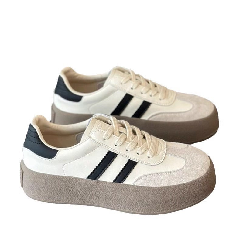Damen Sneaker Hochmodell mit dicker Sohle und modischem Design