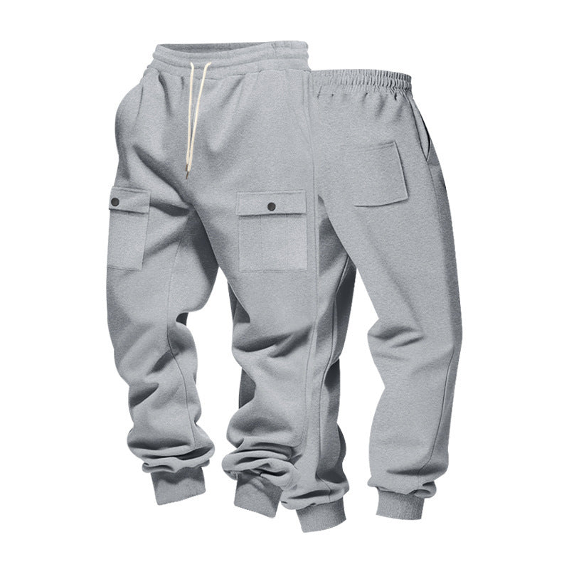 Herren Jogginghose Cargo-Style Elastisch Schnitt Mit Taschen