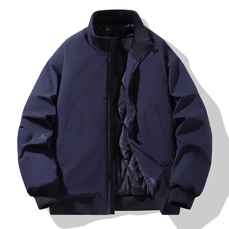 Herren Steppjacke Modern Hoher Kragen Winter