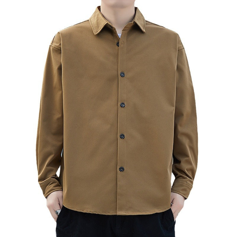Herren Langarmhemdjacke Modern Lässig Mit Schnitt