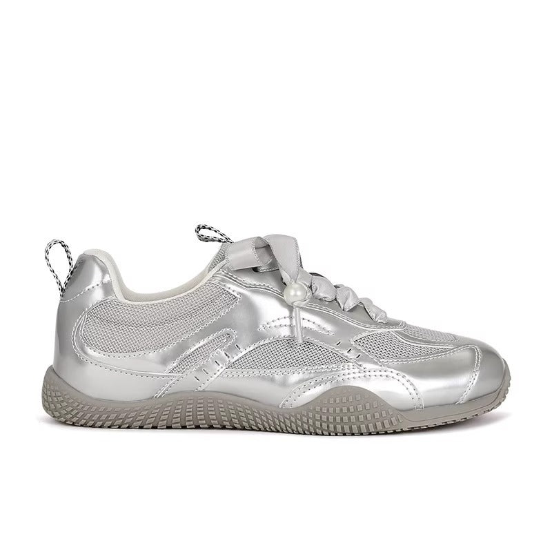 Damen Sneaker Sportlich atmungsaktiv mit Glitzerdetails